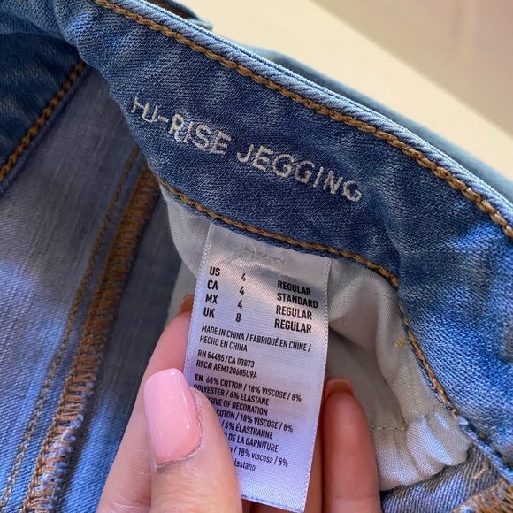 American Eagle Women’s High Rise Jeggings Size 4 - Picture 5 of 6